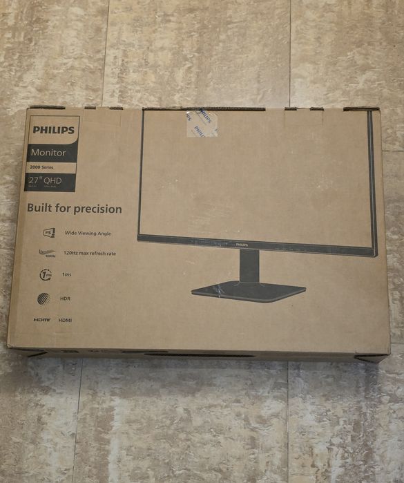 Monitor Philips 27" IPS QHD 2560x1440 120Hz 4ms (1ms MPRT) HDR10 Flick
