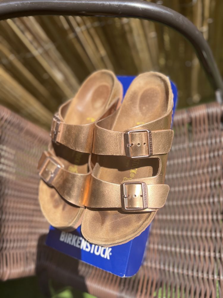 Birkenstock Arizona Rosegold & Silver, EU 39/38