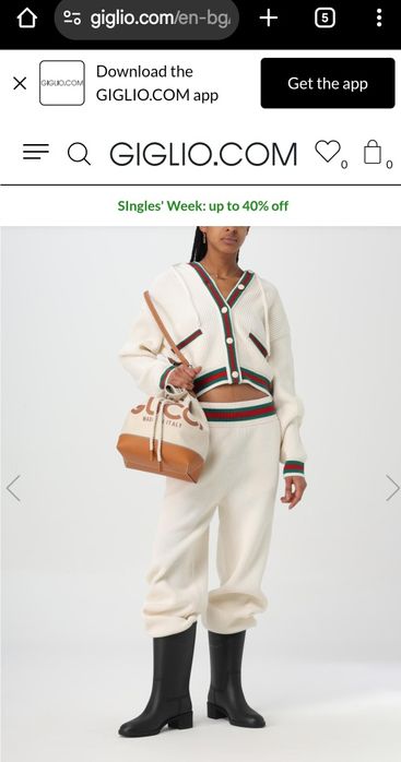 Уникален сет чисто нов G.u.c.c.i С размер