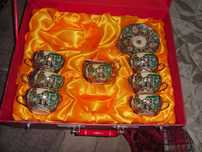 Set chinezesc anii 70 pt ceai ,in valiza