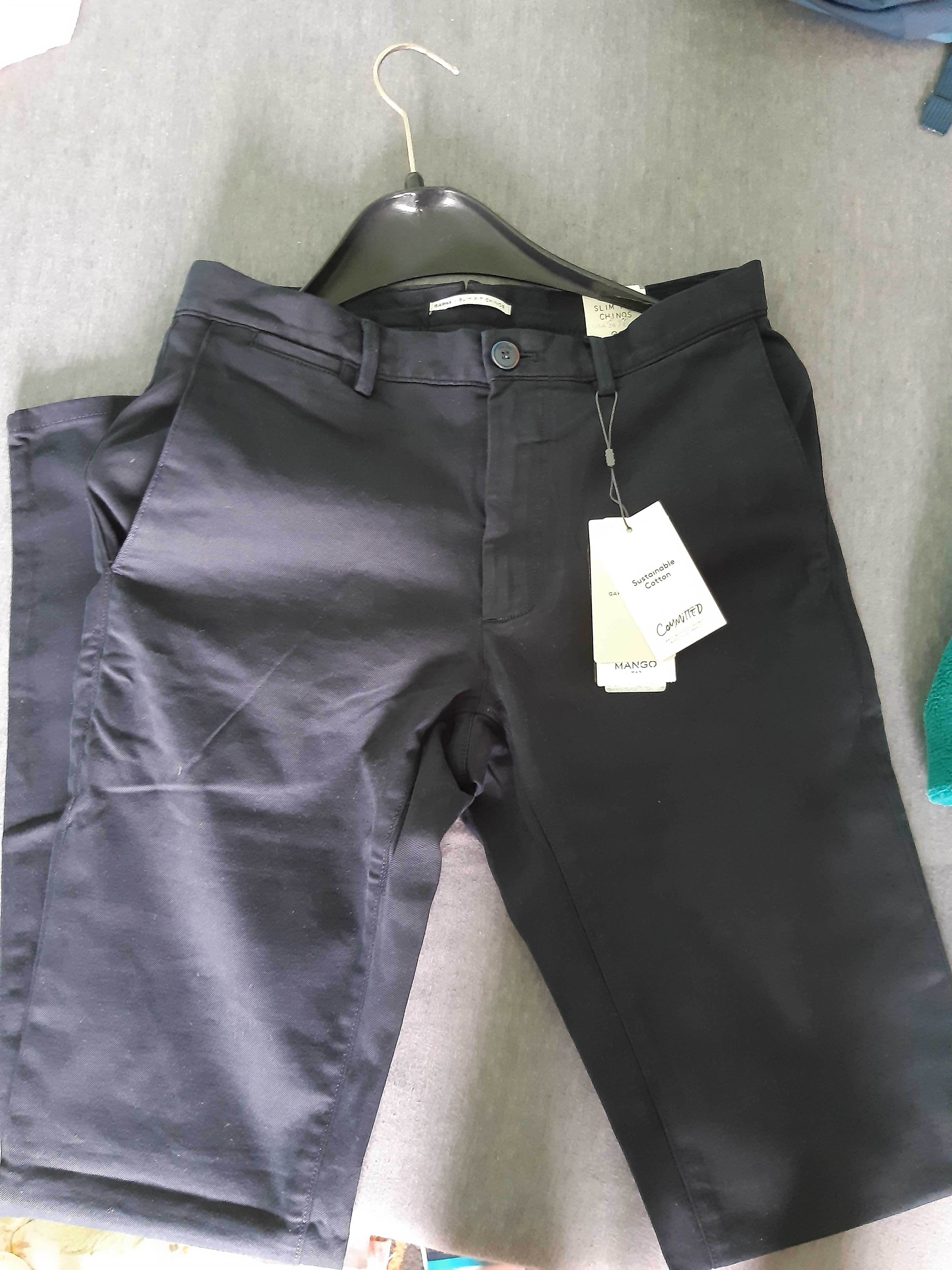 Vand pantaloni noi originali cu eticheta casual/chino marca Mango Man