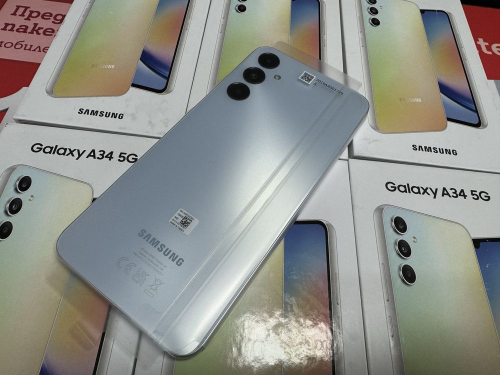 Samsung Galaxy A34 8/256 запечатани,чисто нови,2 години гаранция