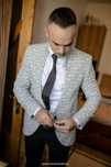 Sacou barbati mire/ nas - marime 46, model deosebit, premium
