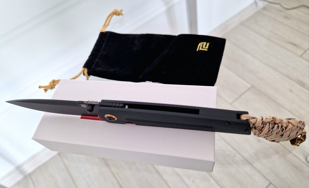 Cutit pliabil EDC Artisan Cutlery Sirius, otel AR-RPM9, nou