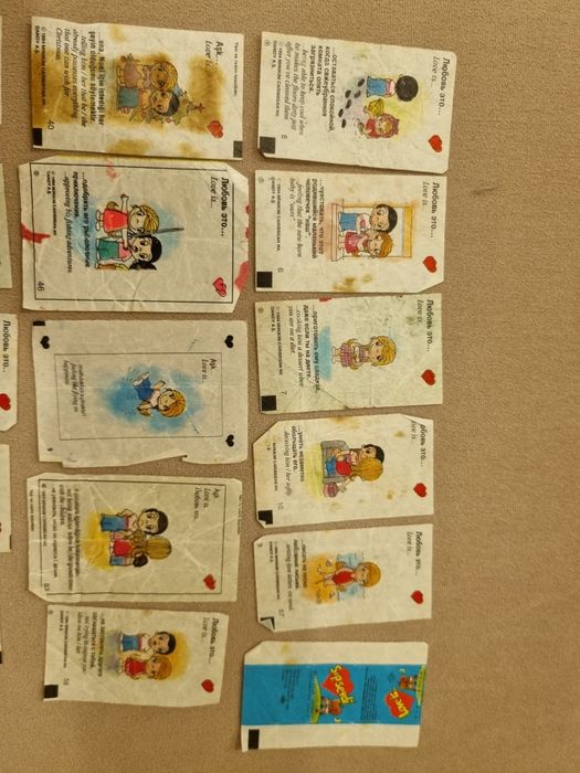 Ретро картинки от дъвки TipiTip, CinCin, StripSoft, Идеал, Loveis