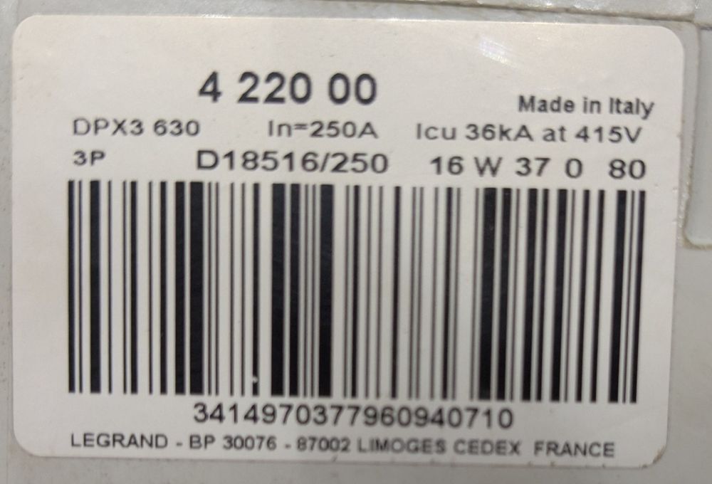 АВР 250А Legrand MODBUS rs232 для BMS/SCADA