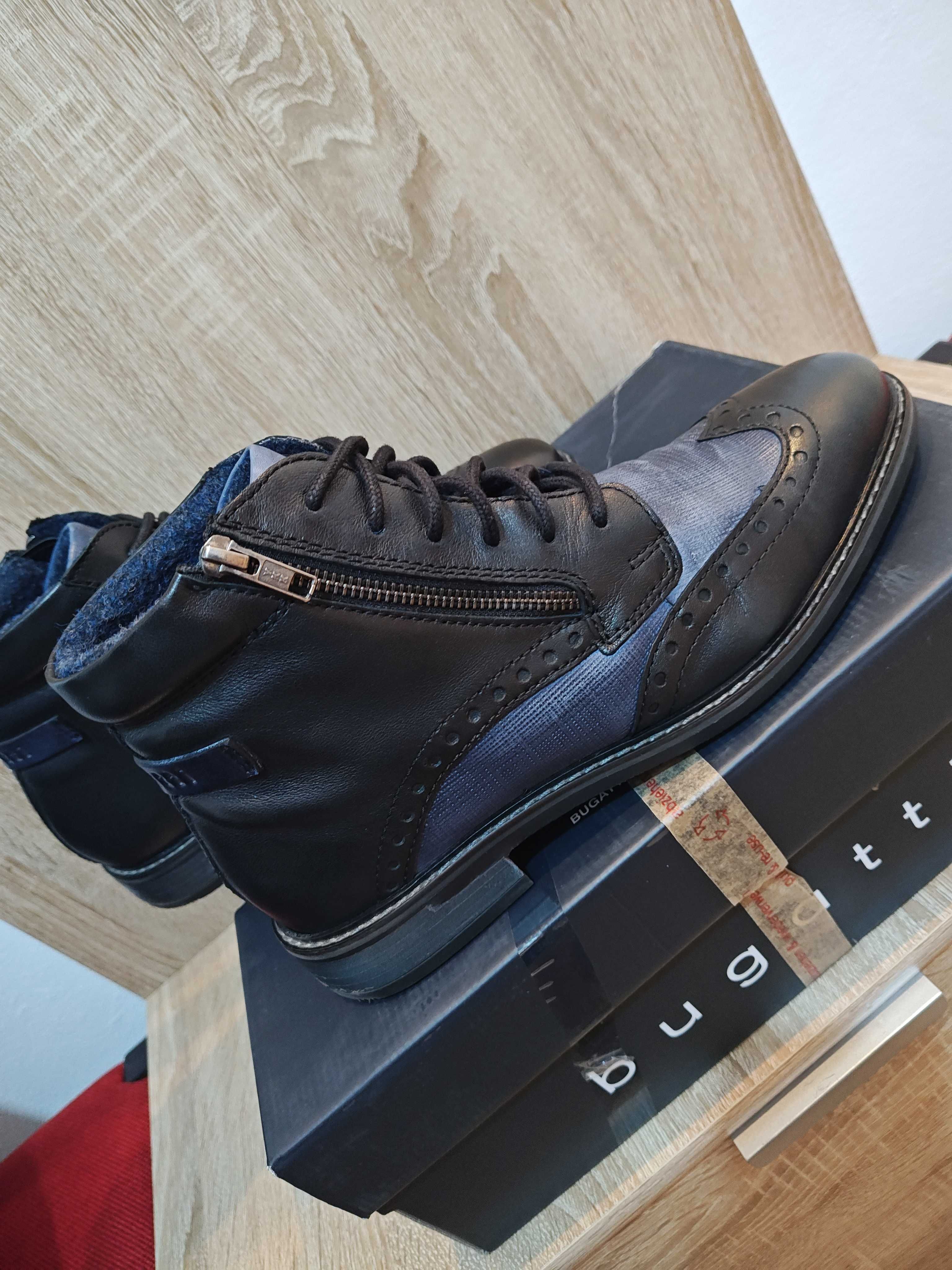 Ghete Bugatti, piele naturala, marime 42
