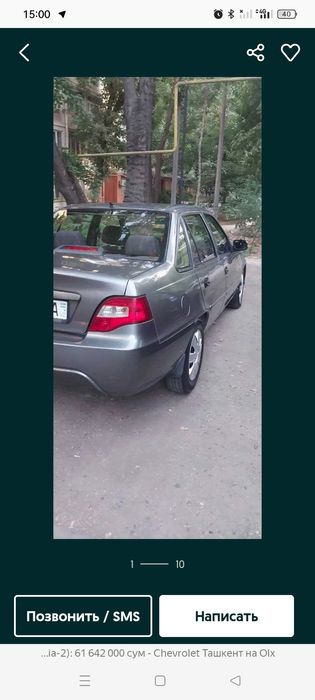 Nexia 2 sotiladi holati edial son gebrit