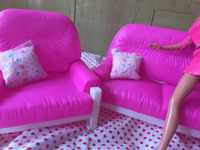 Мебель для Барби -диван и кресла-идеальное состояние