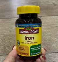 Iron Витамины с железом из Америки- Iron Nature Made 365 таб.