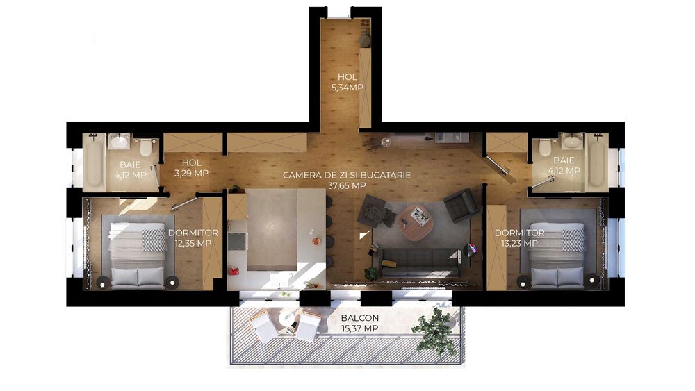 Apartamente 3 camere SunLight Residence, Comision 0%