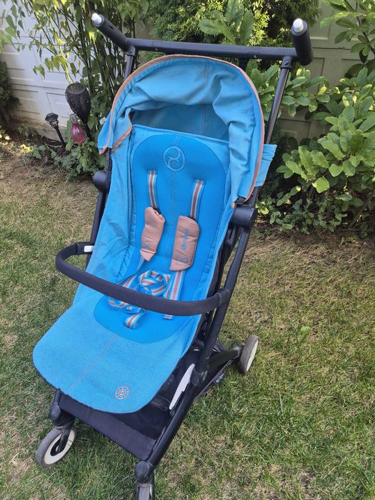 Vand carucior Cybex Libelle Beach Blue cu bara de protectie