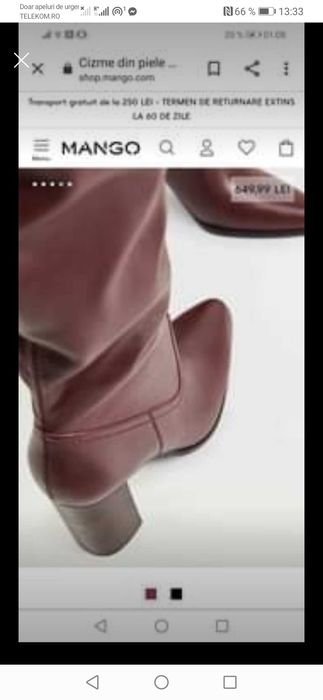 Cizme Mango, noi, mar 40