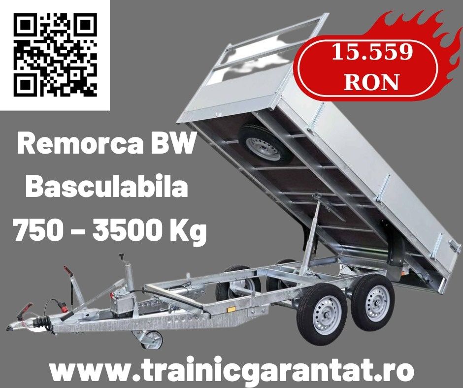 Remorcii Basculabile, Apicole,Cargo,Moto-Atv,Auto,Animale,Ambarcatiuni