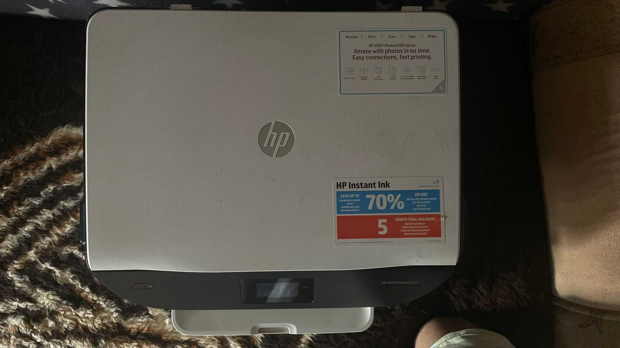 Imprimanta HP Envy Photo 6232, 4800 x 1200 dpi, A4, Wi-Fi, Alb-Negru