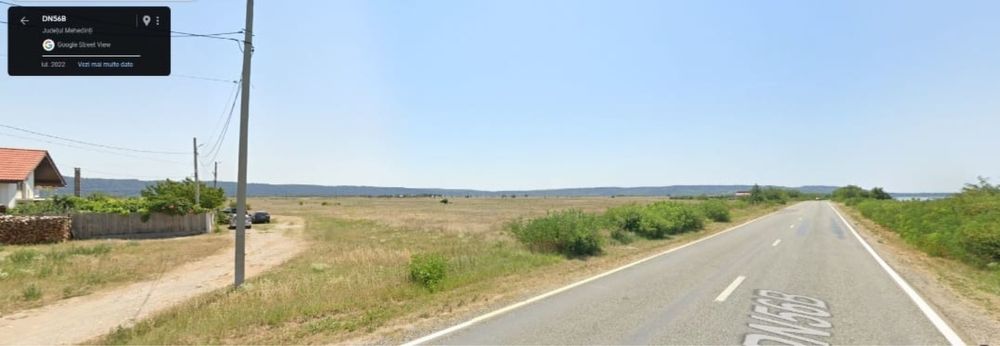 Vand teren Hinova 3,4 ha la Dunare intra / extravilan