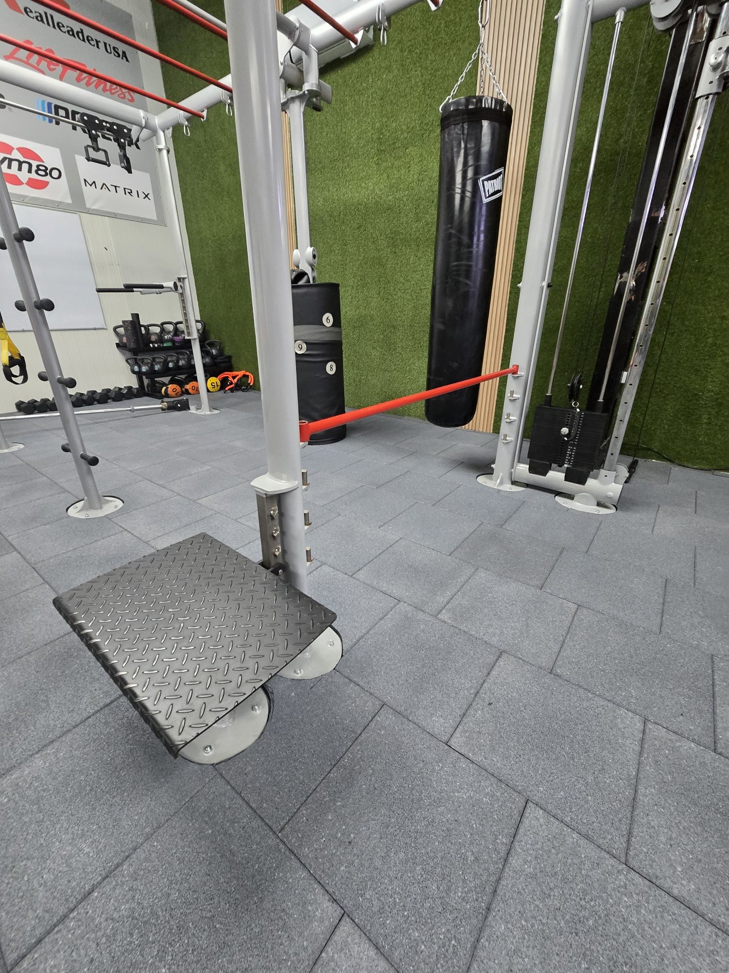 Gym 80 multi station + единичен крос овер фитнес станция рециклирна