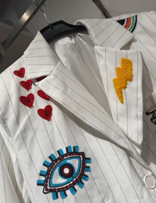 Sacou Bianco Lucci oversize