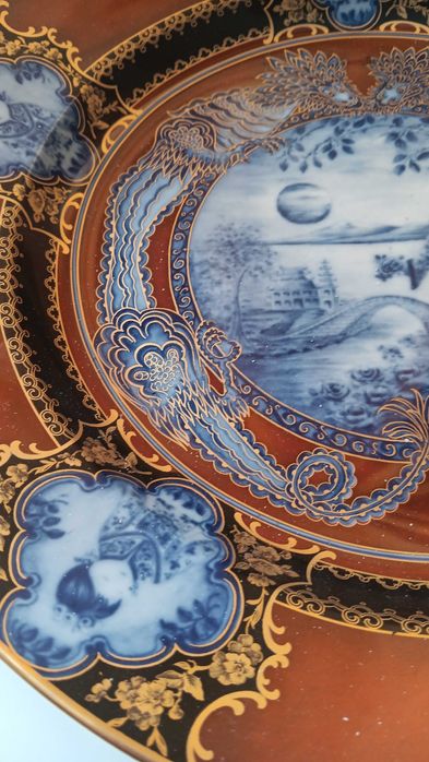 Красива, голяма чиния, диаметър 39 см