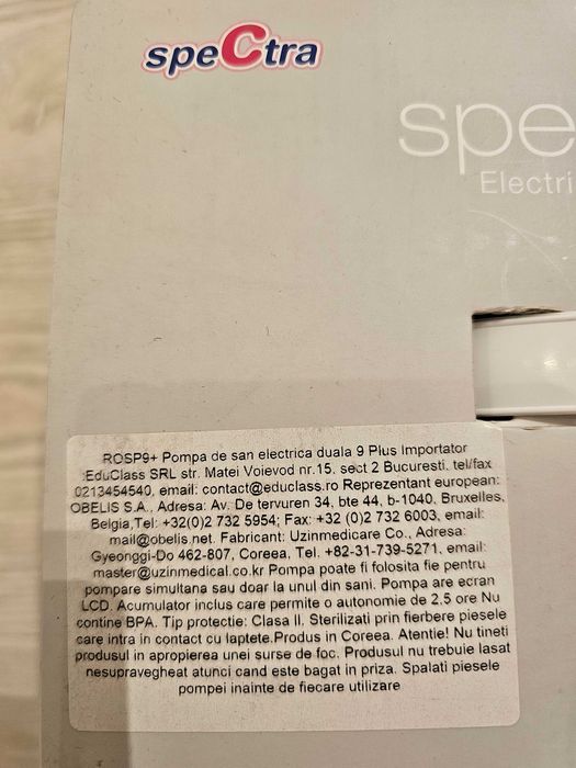 Vand pompa de san spectra 9 plus