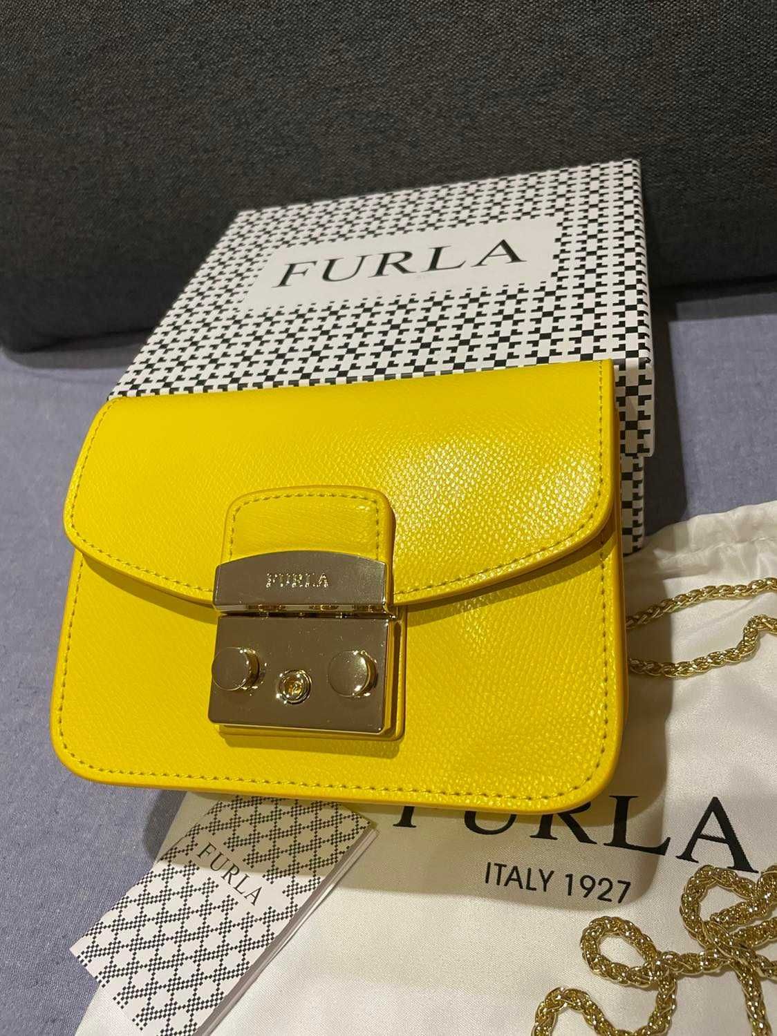 Furla Metropolis mini Естествена кожа нови 8 цвята