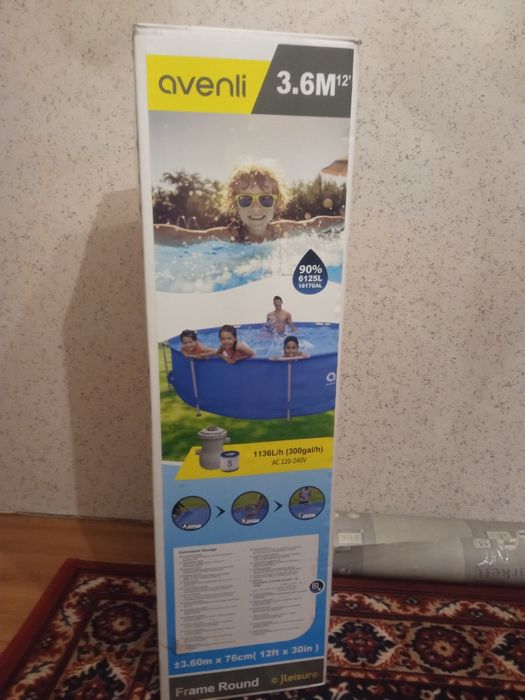 Продам не вскрытый каркасный бассейн avenli 3,6M¹²' [360х76 см]!!!