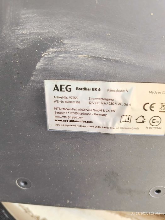 Lada frigorifica auto portabila AEG BK6, 12V, racire si incalzire, 6L
