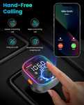 FLOVEME Bluetooth,FM трансмитер за авторадио,QC3.0 бързо зареждане