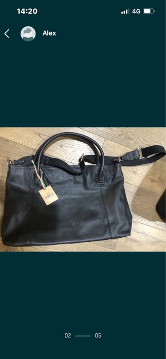 Geanta piele naturala - noi