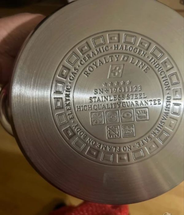 Високо качество швейцарски комплект тенджери неръждаема стомана