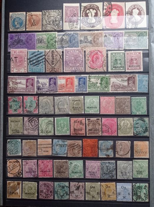 Timbre de colectie Australia coloni Marea Britanie Anglia India fiscal