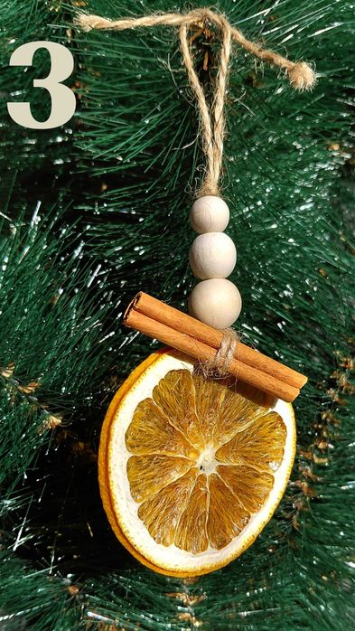 Декорация от сушени портокали