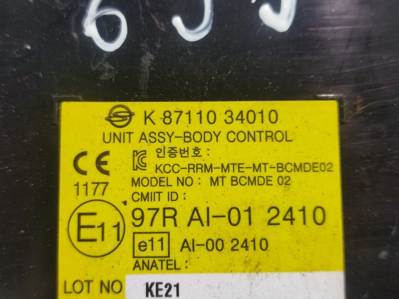 Calculator modul  confort 8711034010 SsangYong Korando 3 [2010 - 2013