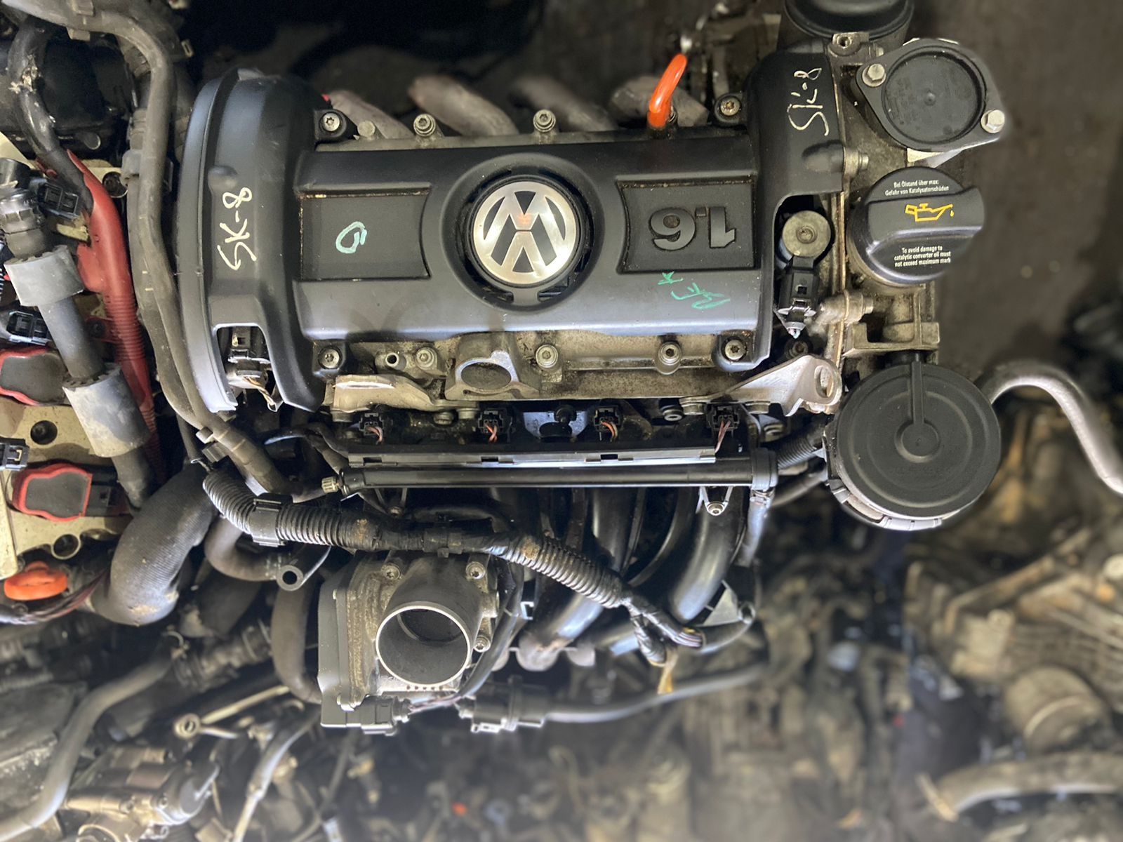 Контрактный двигатель на Volkswagen Polo объем 1.6 BTS