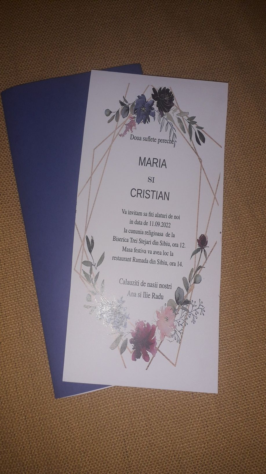 Invitatii de nunta, botez, aniversari