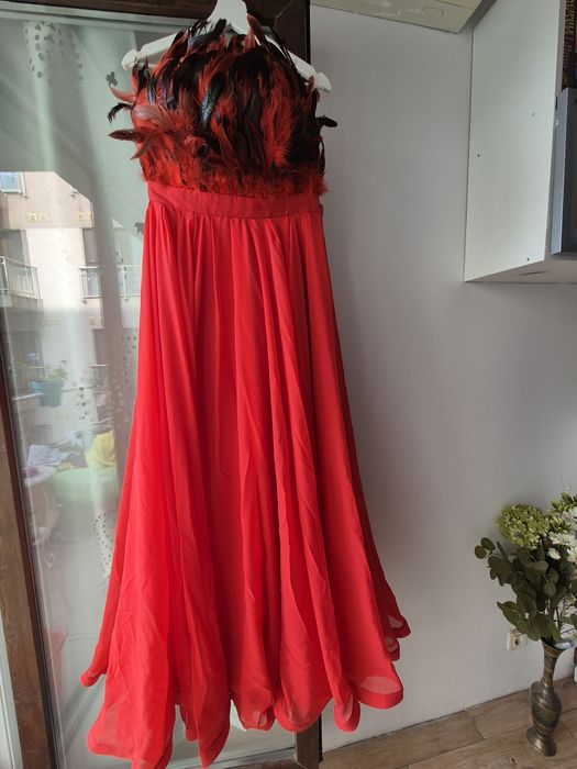 Rochie de ocazie rosie,Casa de Moda Vigo