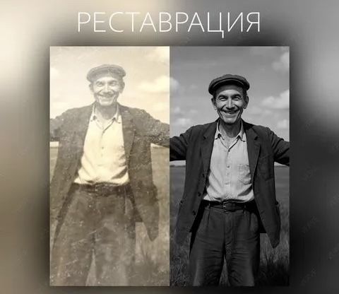 Реставрация фото (ескі фотоларды дұрыстаймыз)