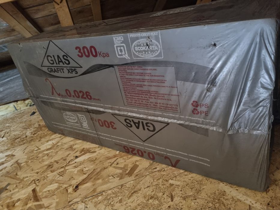 Polistiren extrudat GIAS GRAFIT XPS 2 cm