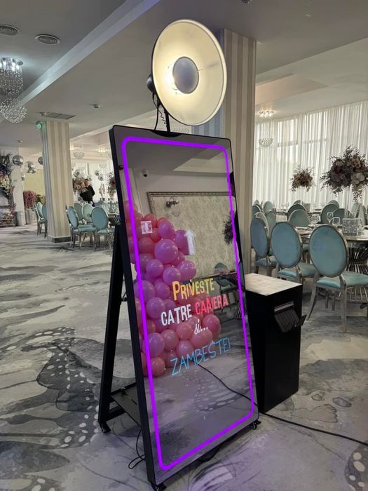 Bar Mobil/Cabina Foto/Soare rotitor/Masina balone cu fumPlatforma 360