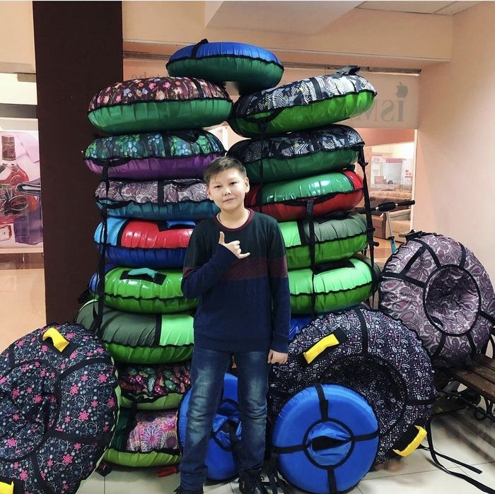 ТОЛЬКО ОПТОМ Астана NIKA Тюбинги ватрушки надувные санки тюбы тюбинг