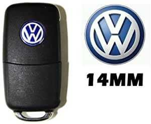 Emblema adeziva cheie V-W 14mm.fond negru! Noi