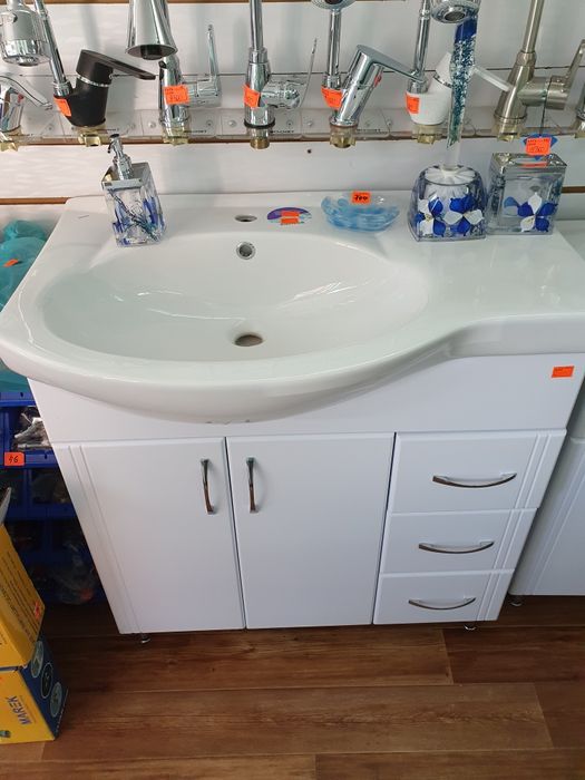 Раковины с тумбой 50см 55см 60см 65см 75см 83см