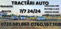 Tractări auto transport platforma recuperator auto