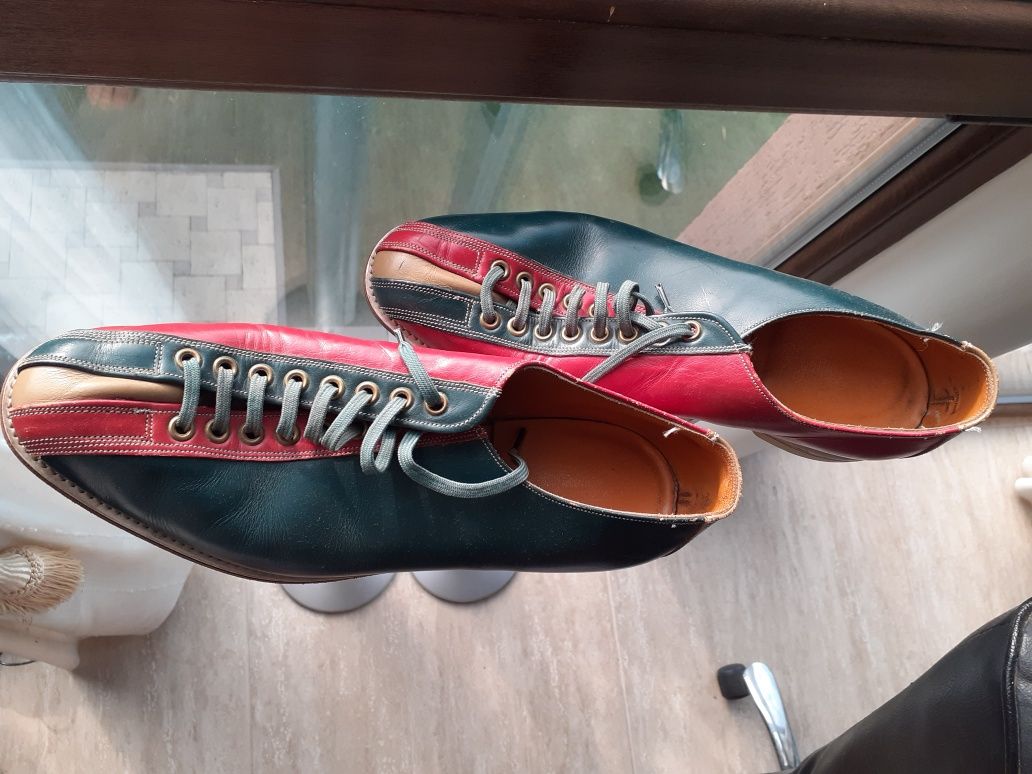 Pantofi sport piele naturala bowling