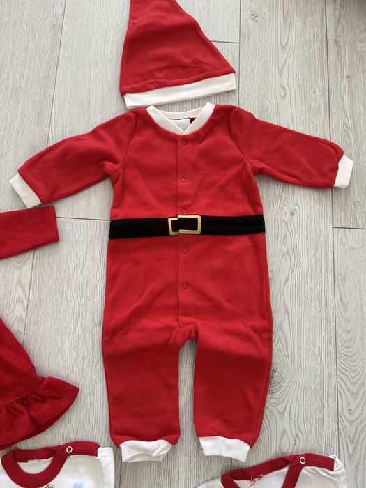 Коледен комплект за фотосесия, коледна рокля, костюм