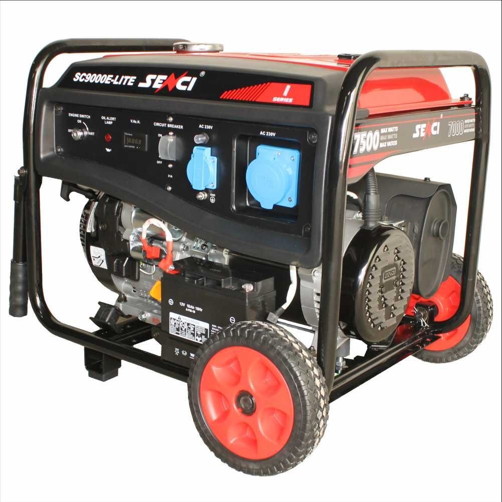 Generator curent SENCI SC-9000 E-LITE Putere 7.5 kW 230V AVR benzina