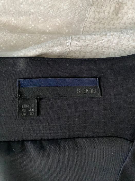 Тъмносиня бизнес рокля Shendel