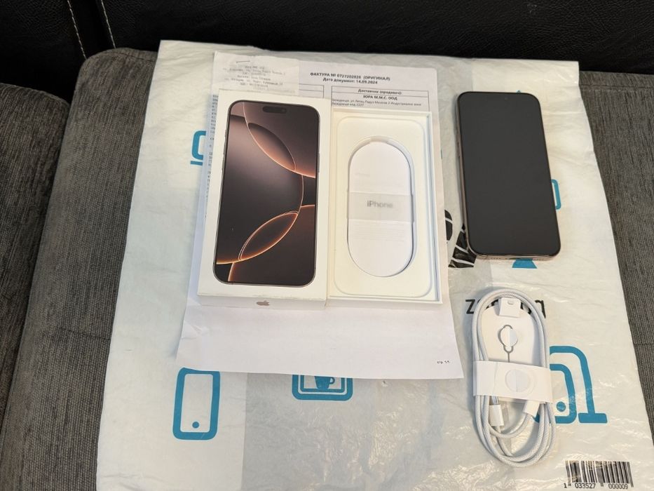 КАТО НОВ 256GB iPhone 16 Pro Max Зора Гаранция 2026 г. Desert