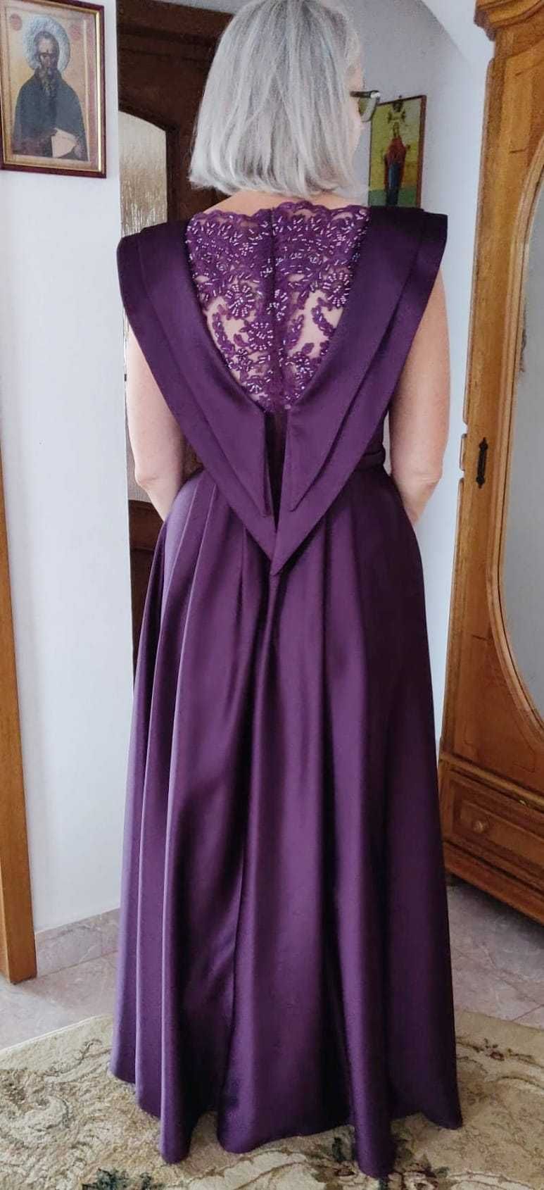 Rochie de nașă/soacră mov purpuriu 40-42