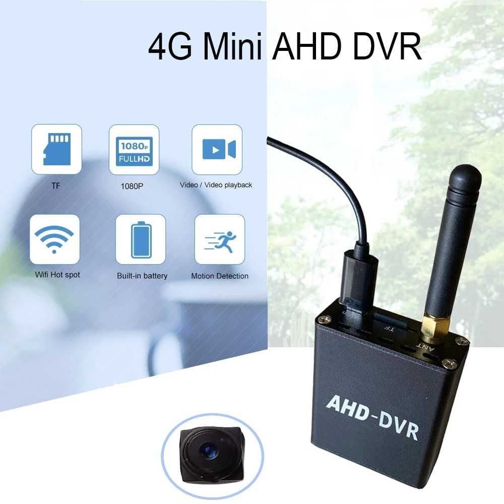 Camera Spion Mini 4G, DVR AHD 1080p Full HD, SIM Slot, IR,MS4G